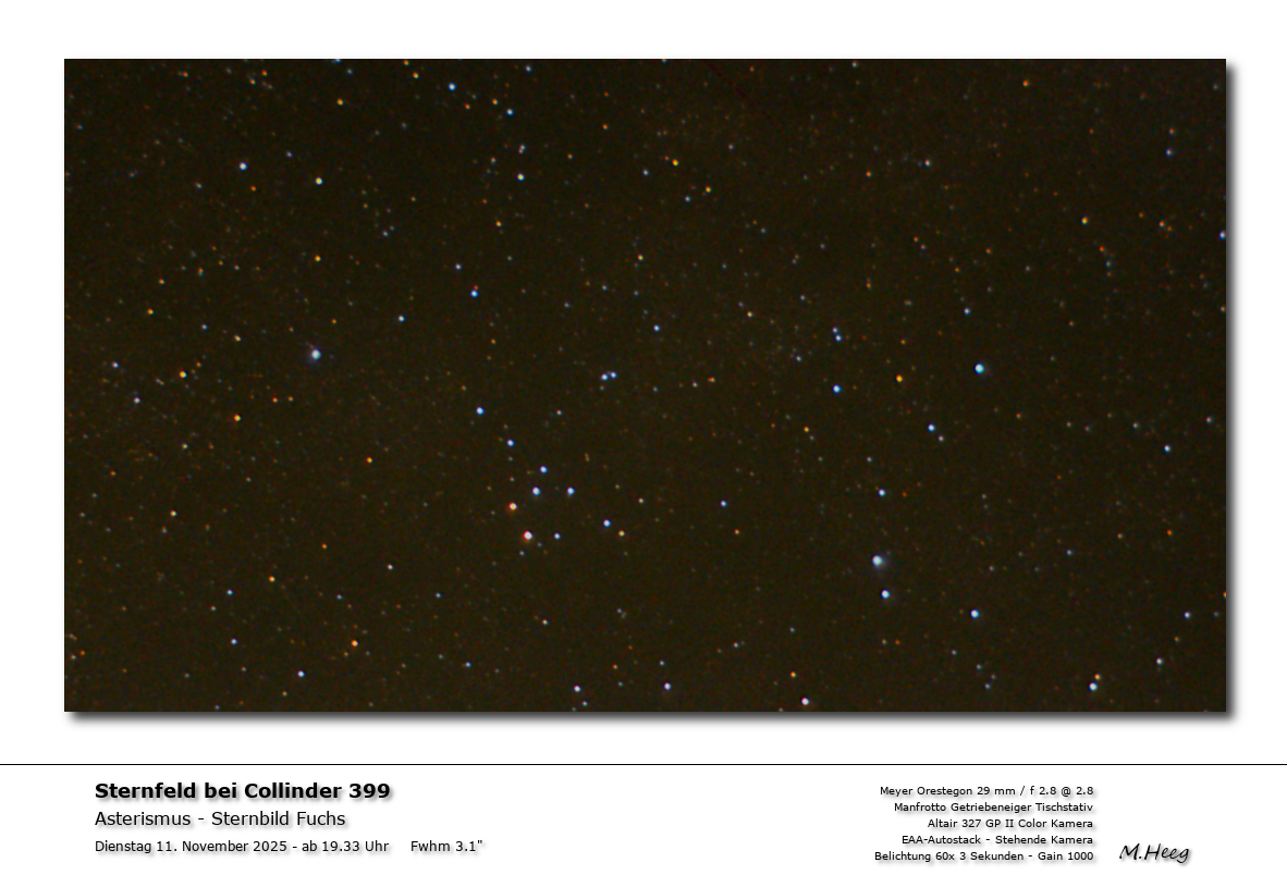 Asterismus im Sternbild Fuchs