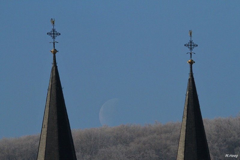 ... Mond am Tag Im Westen - der Tageslichtmond
