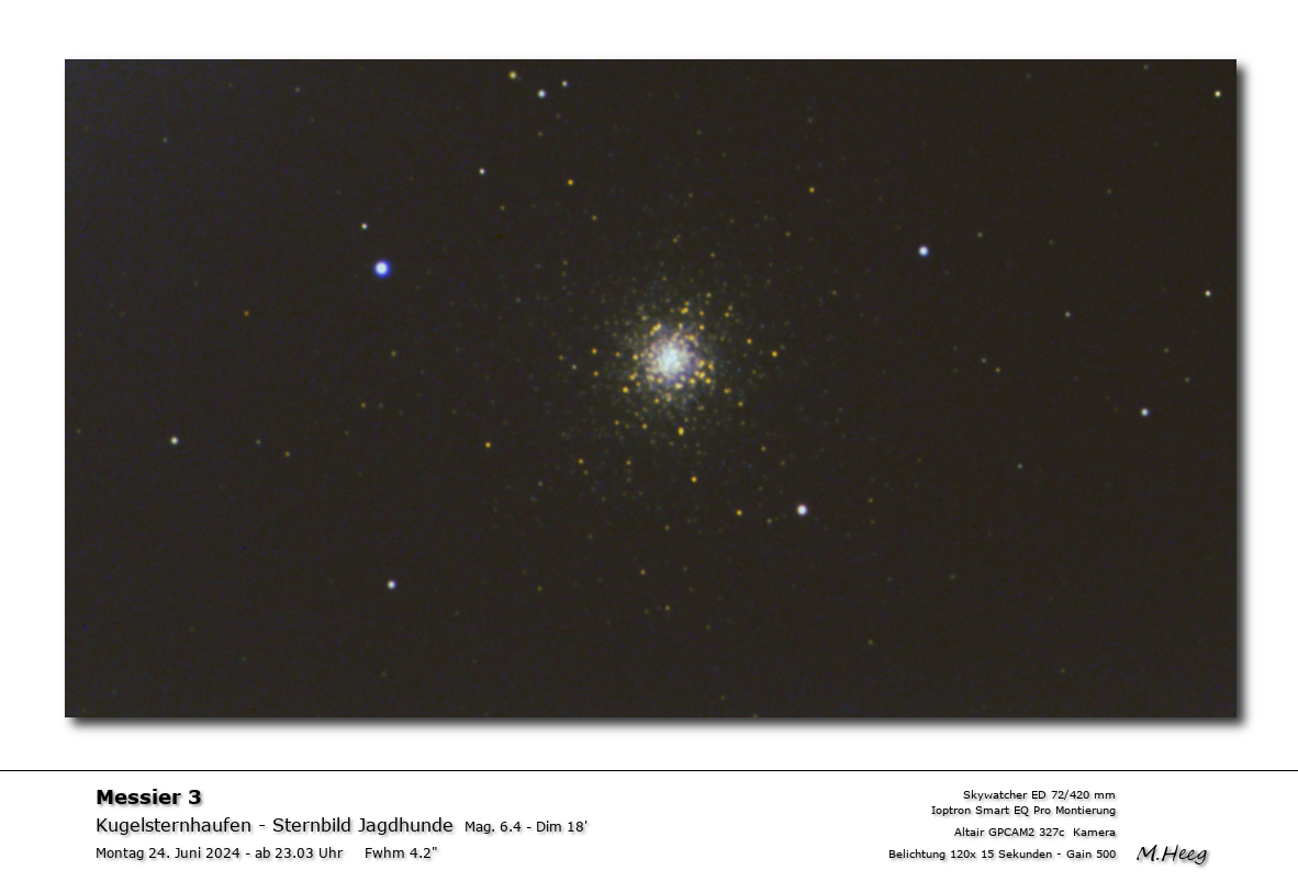 Kugelsternhaufen im Sternbild Jagdhunde