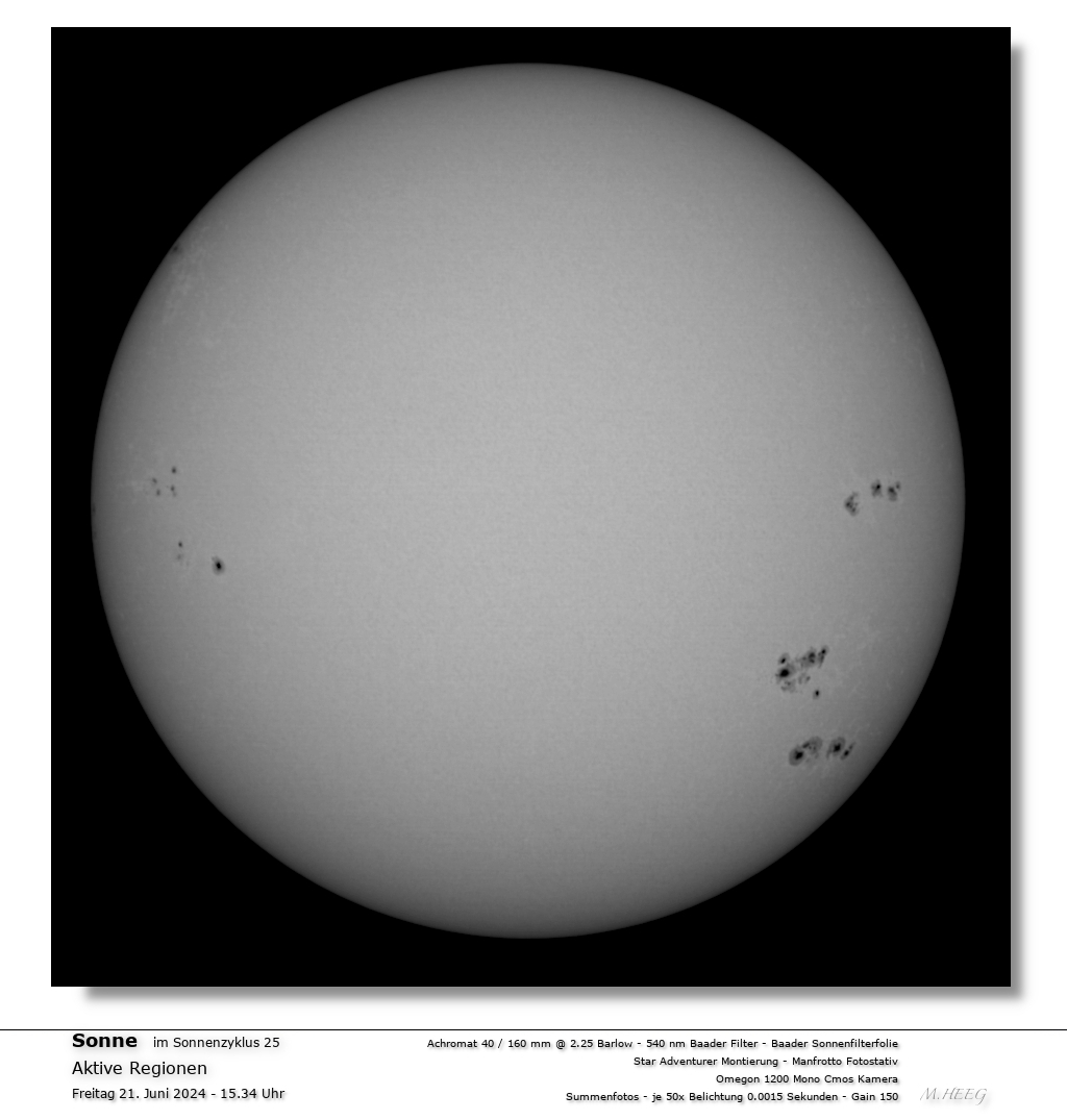 Sonnendarstellung 40 mm Öffnung