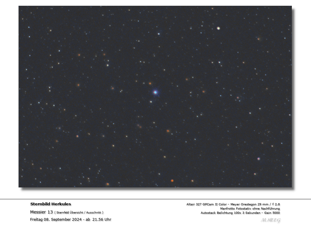 Sternfeld im Sternbild Herkules