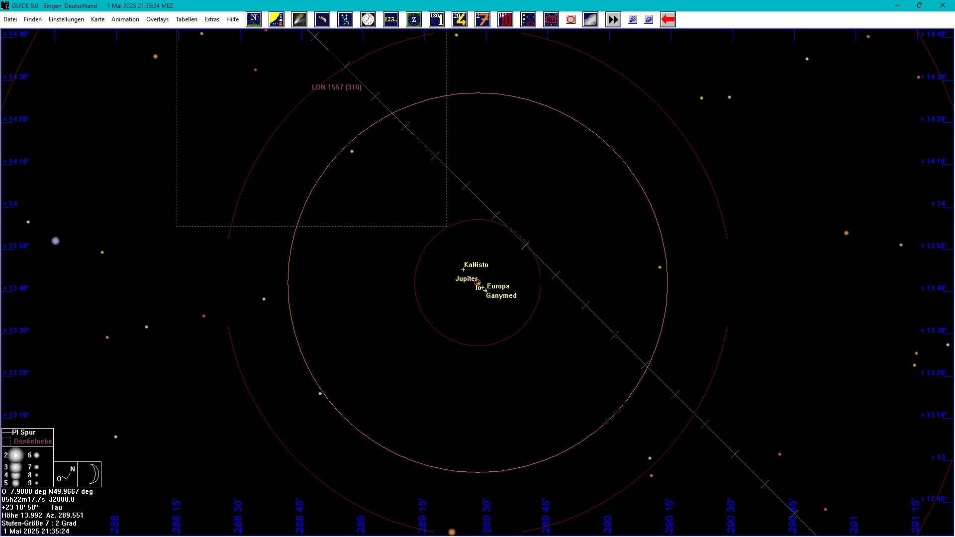 Jupiter und Galileische Monde