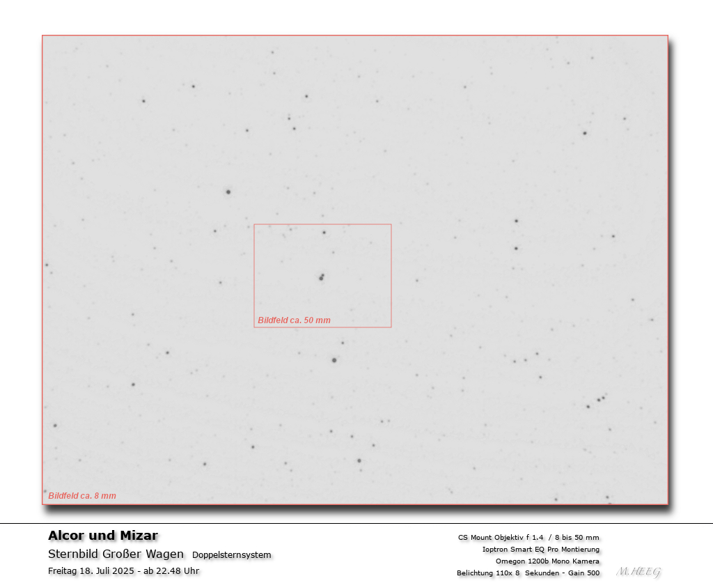 Doppelsternsystem im Sternbild Großer Wagen