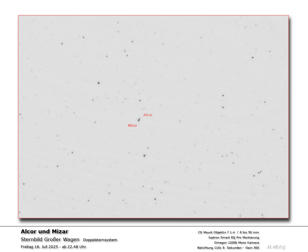 Doppelsternsystem im Sternbild Großer Wagen