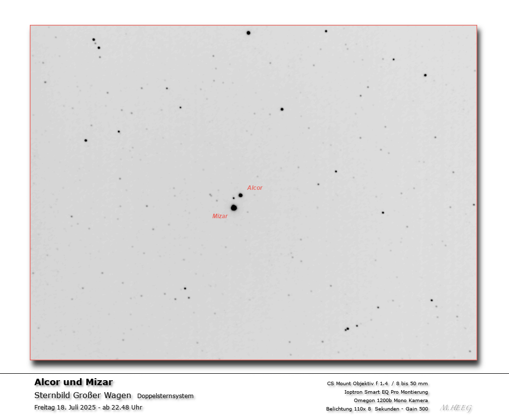 Doppelsternsystem im Sternbild Großer Wagen