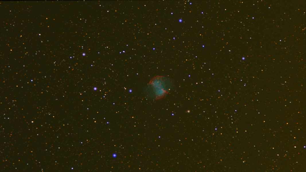 Messier 27 im Sternbild Fuchs