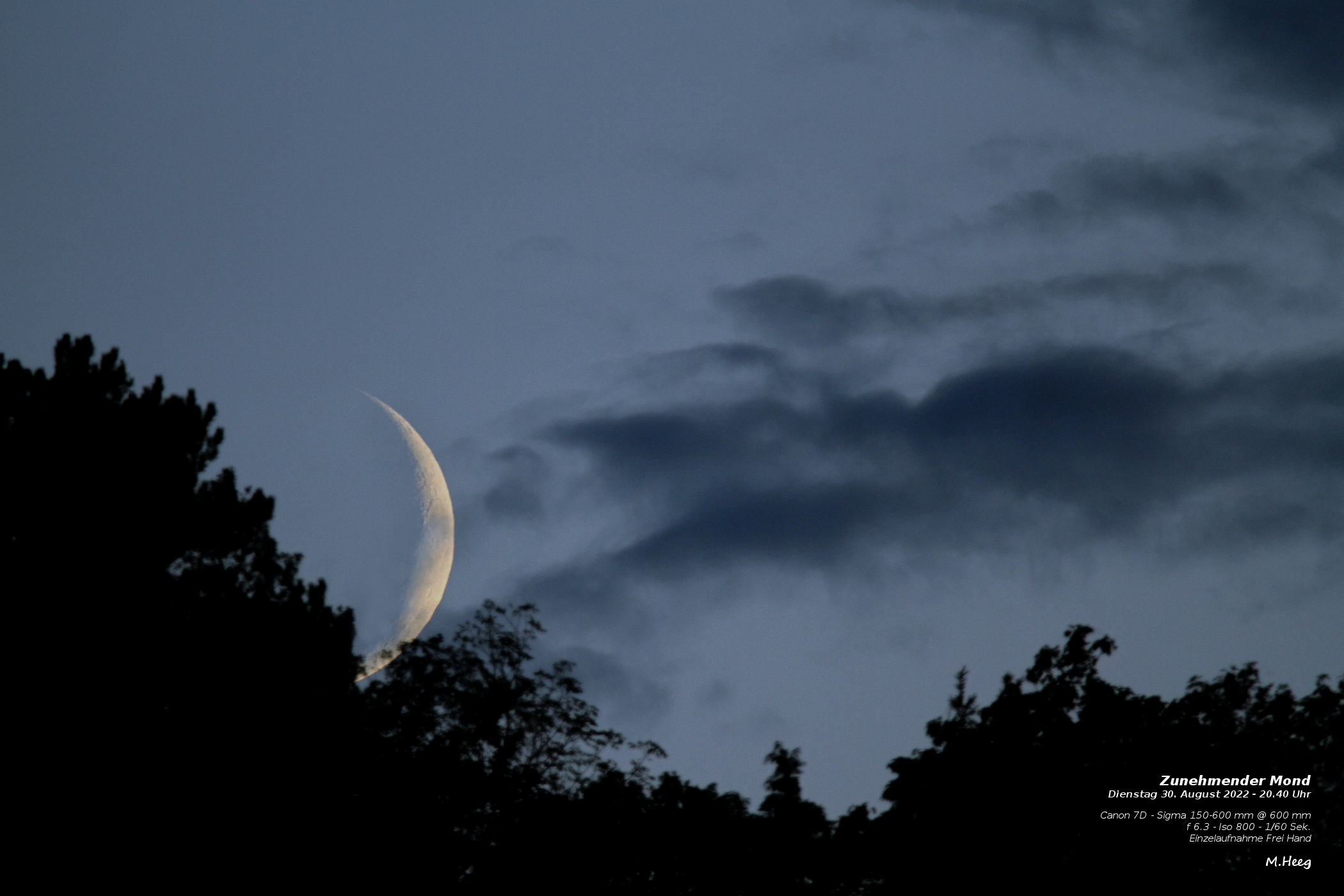 Einzelfoto Monduntergang