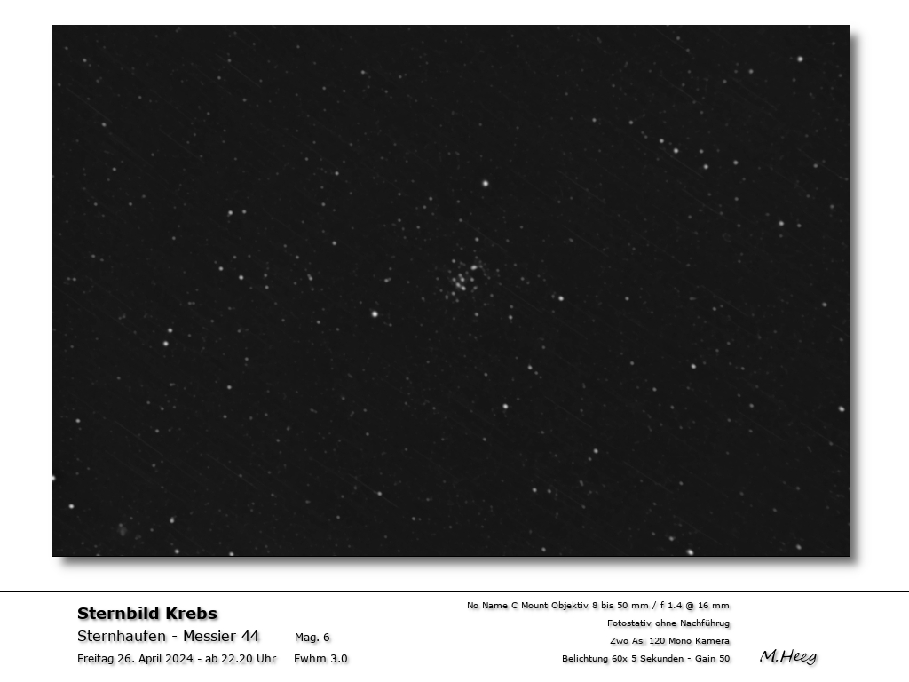 Messier 44 im Sternbild Krebs