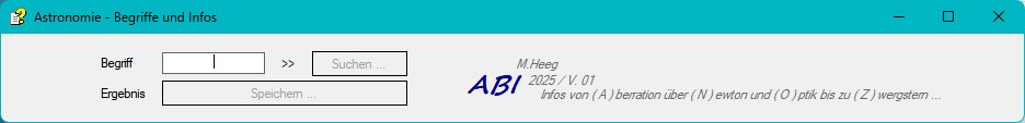 ... Suche - Info Astrobegriffe Astrtextsuche