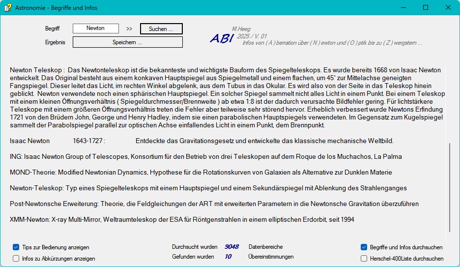 ... Suche - Info Astrobegriffe Astrtextsuche