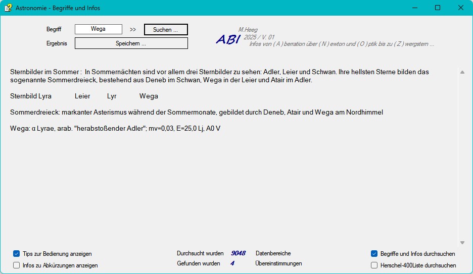 ... Suche - Info Astrobegriffe Astrtextsuche
