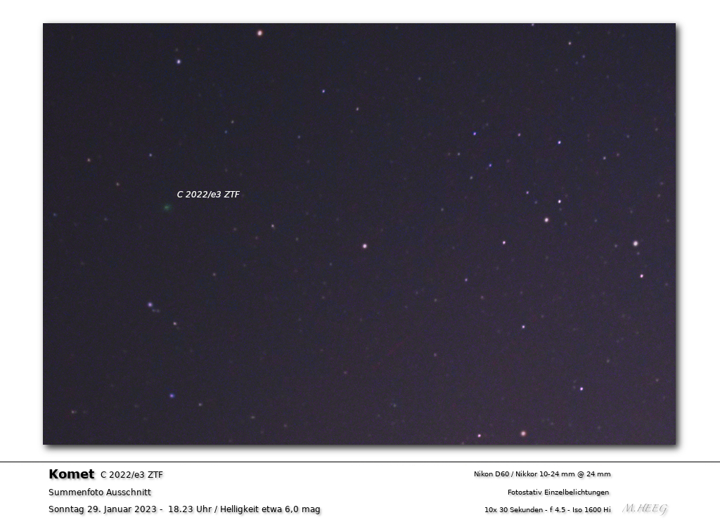 Komet c2022/e3 ztf