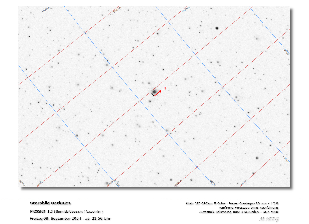 Sternfeld im Sternbild Herkules