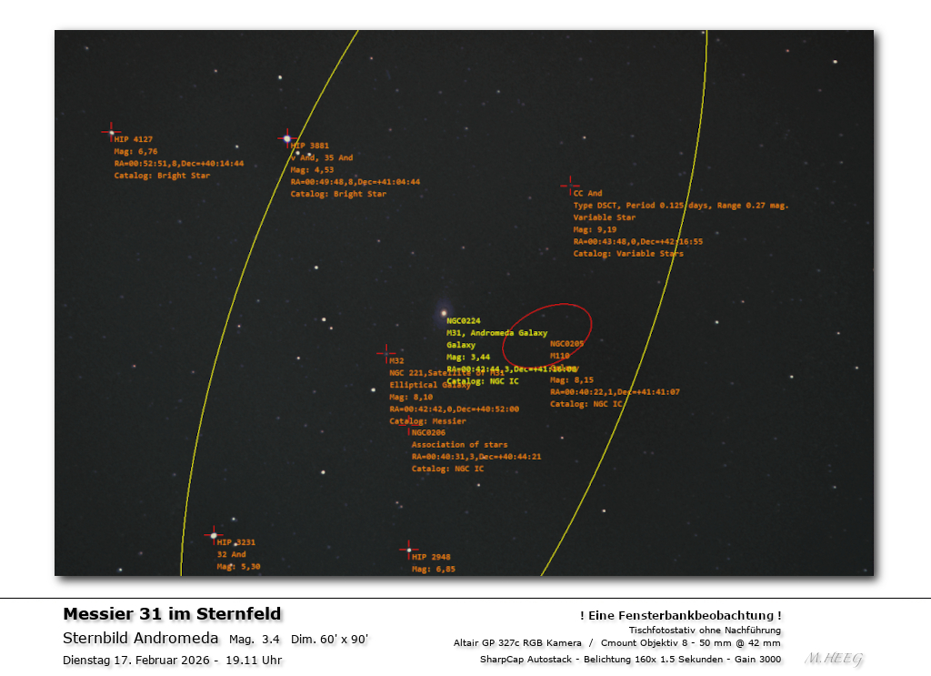 Platesolve in Andromeda