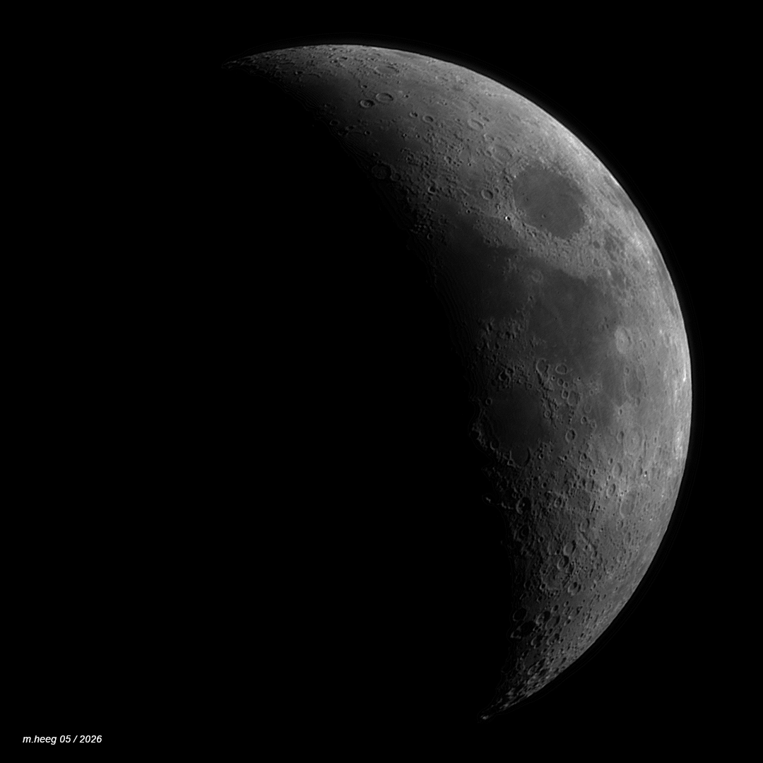 Mondbeobacht in der Nacht