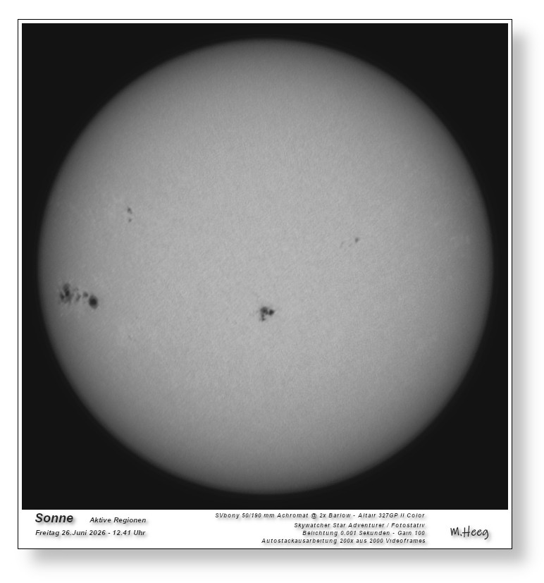 Sonne im Continuum