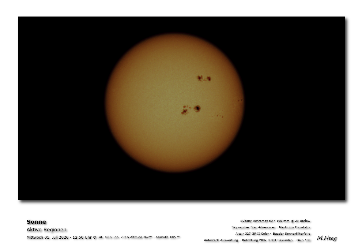 Sonne im Continuum