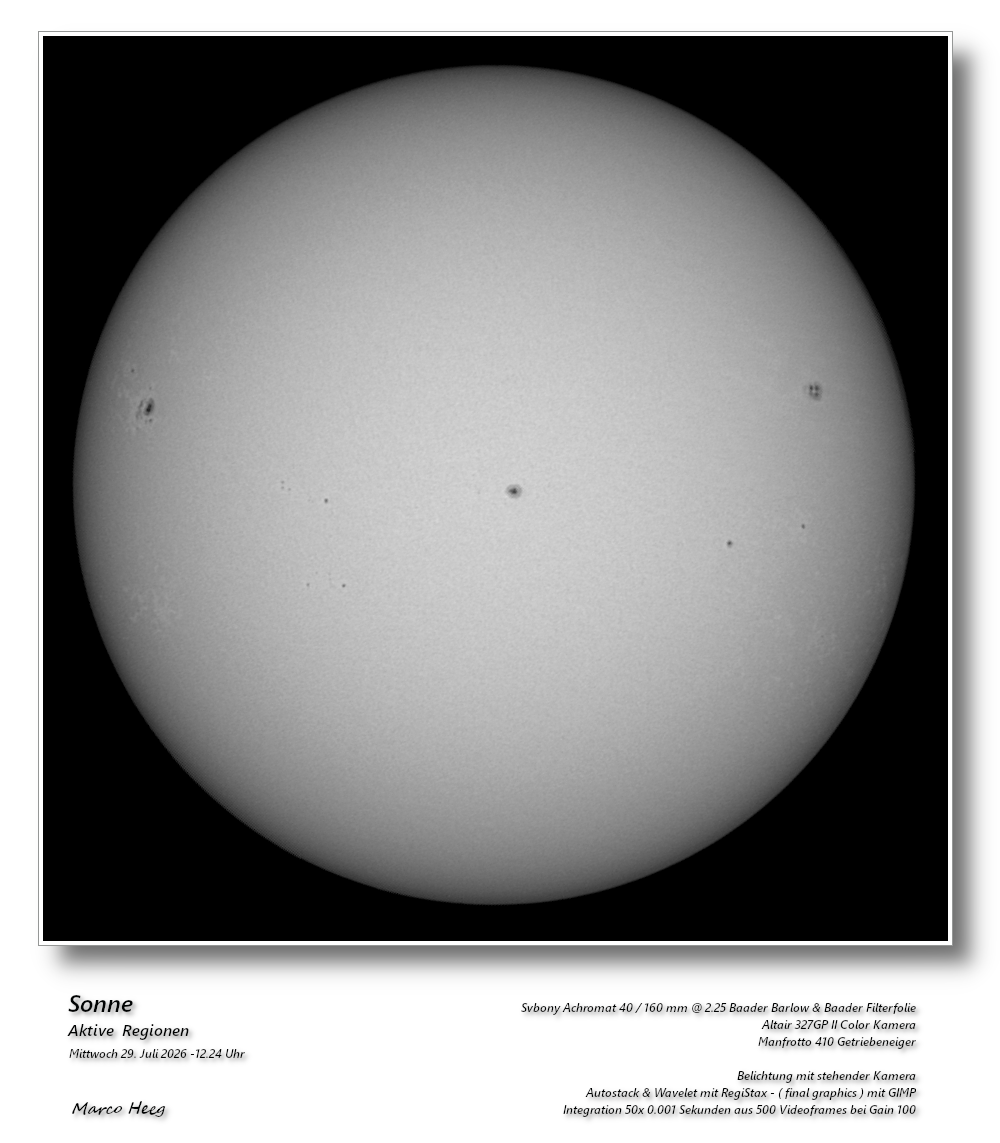 Sonne mit kleiner Ausr&uuml;stung